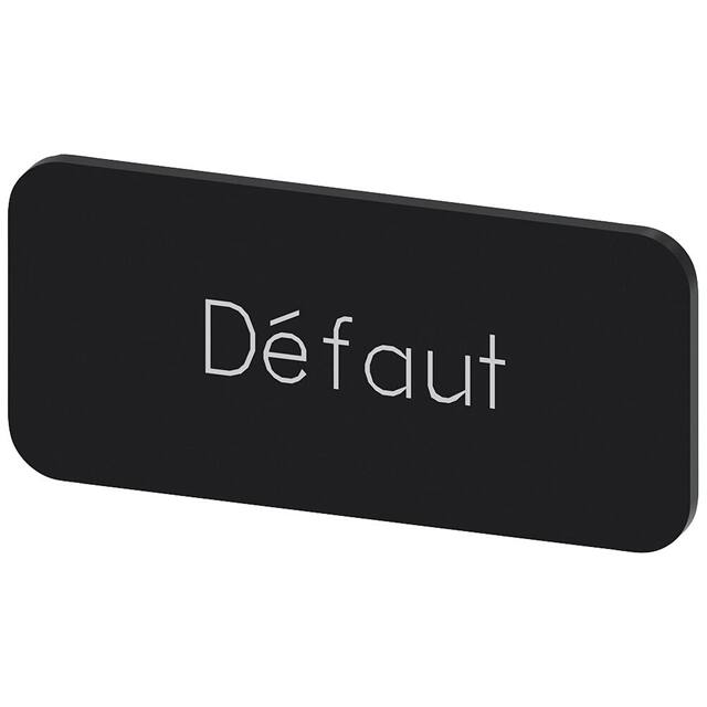 3SU19000AC160GN0 INSCR. LABEL, BLACK 12.5 X 27MM,