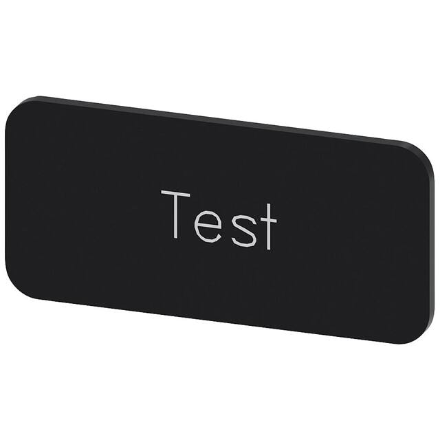 3SU19000AC160DV0 INSCR. LABEL, BLACK 12.5 X 27MM,