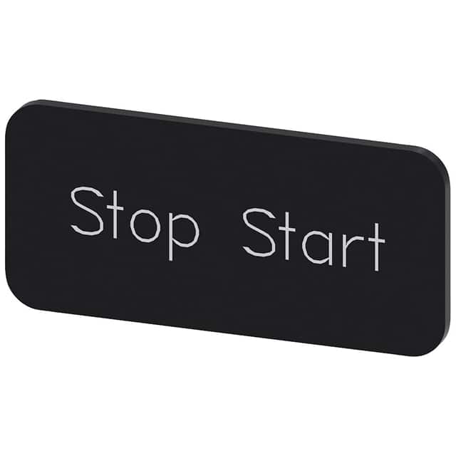3SU19000AC160DC0 INSCR. LABEL,BLK 12.5 X 27MM, ST