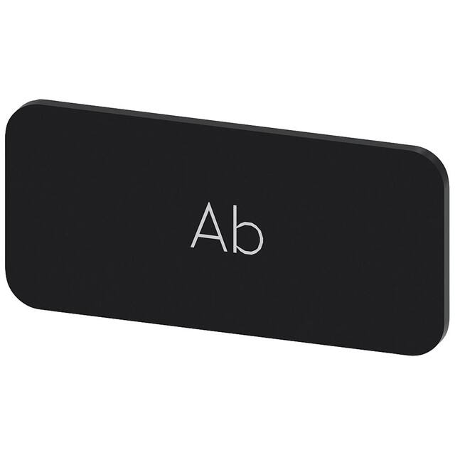 3SU19000AC160AE0 INSCR. LABEL, BLACK 12.5 X 27MM,