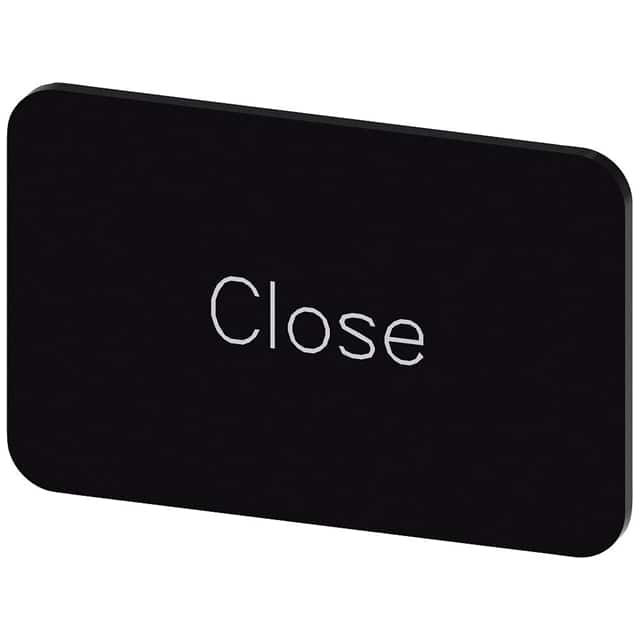 3SU19000AD160DX0 INSCR. LABEL, BLACK 17.5 X 27MM,