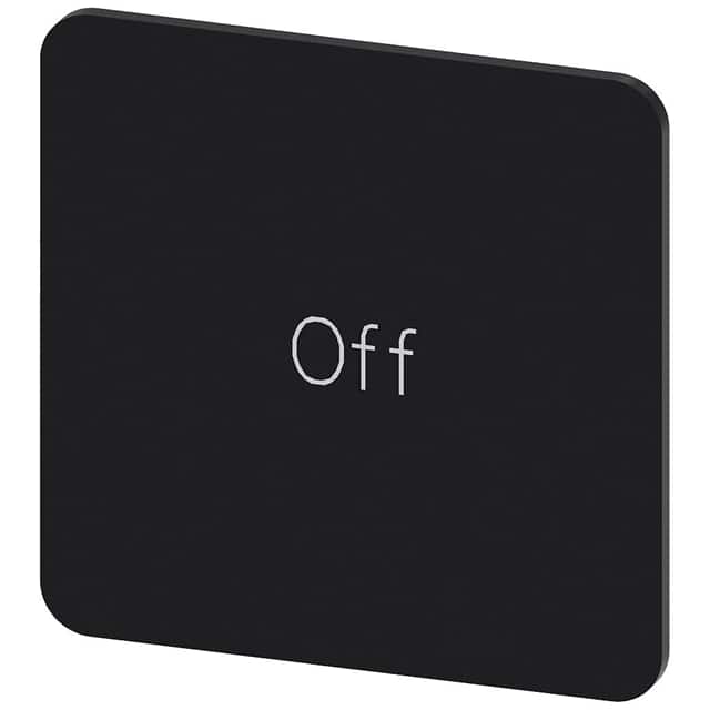 3SU19000AE160DK0 INSCR. LABEL, BLACK 27 X 27MM, O