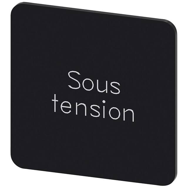 3SU19000AE160GS0 INSCR. LABEL,BLK 27 X 27MM, SOUS