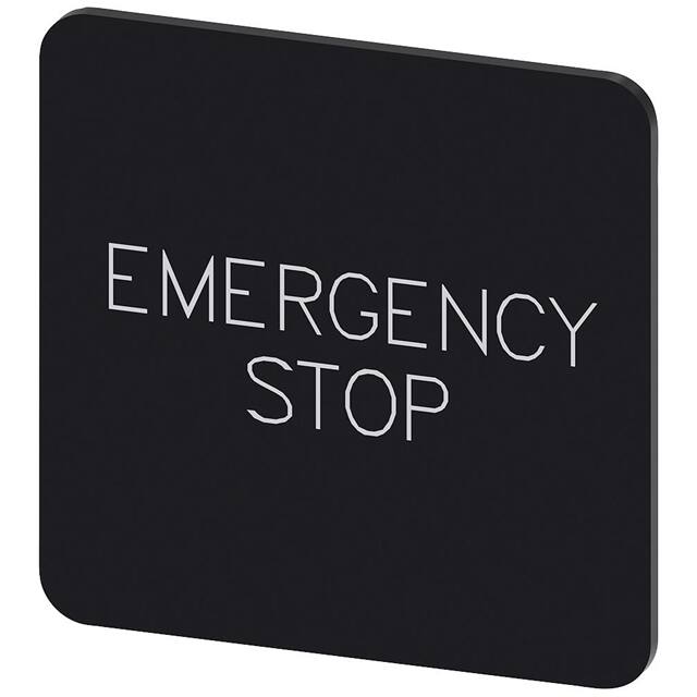 3SU19000AE160DA0 INSCR. LABEL, BLK 27X27MM,EMERGE