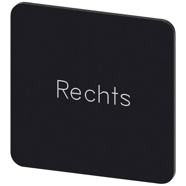 3SU19000AE160AH0 INSCR. LABEL, BLACK 27 X 27MM, R