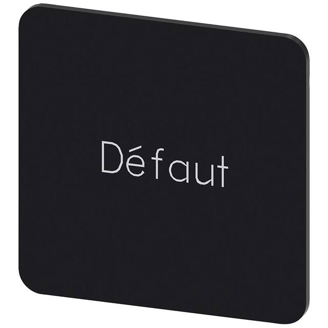 3SU19000AE160GN0 INSCR. LABEL, BLACK 27 X 27MM, D