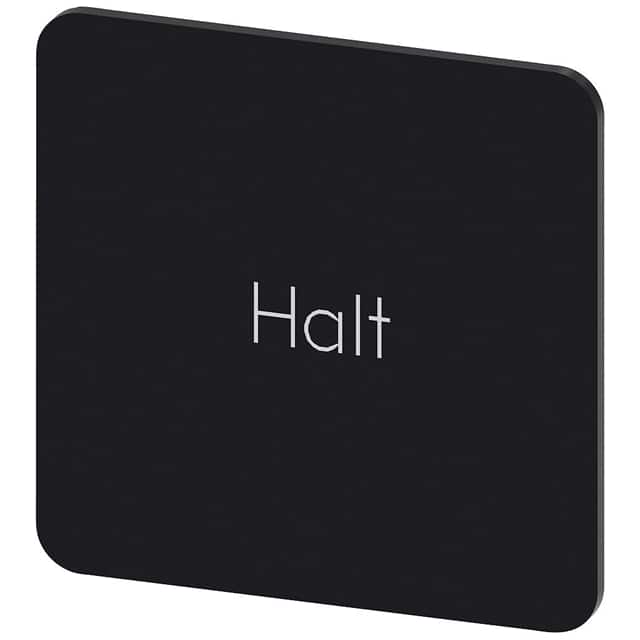 3SU19000AE160AK0 INSCR. LABEL, BLACK 27 X 27MM, H