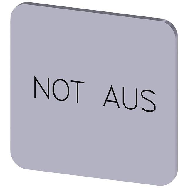 3SU19000AF810AS0 INSCR. LABEL, SILVER 22 X 22MM,