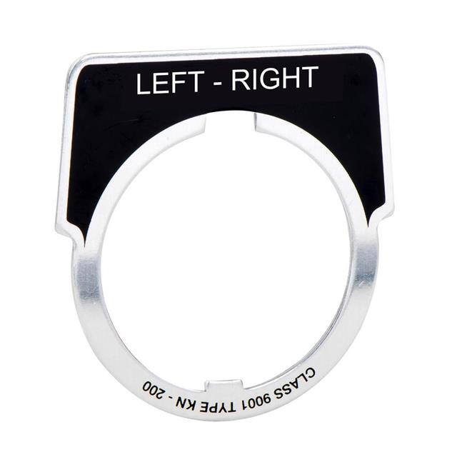 9001KN256WP PUSH BUTTON LEGEND PLATE 30MM T-