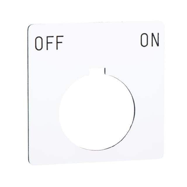 9001KN145WP PUSH BUTTON LEGEND PLATE 30MM T-