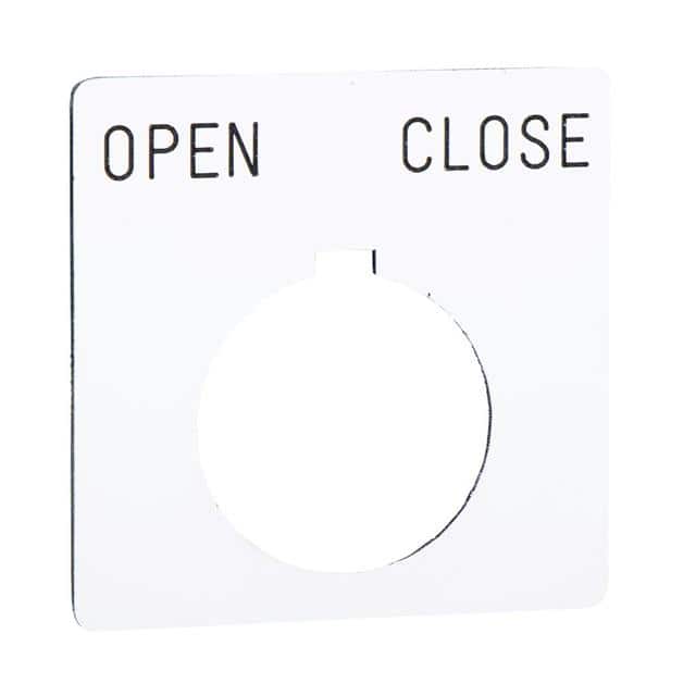 9001KN146WP PUSH BUTTON LEGEND PLATE 30MM T-