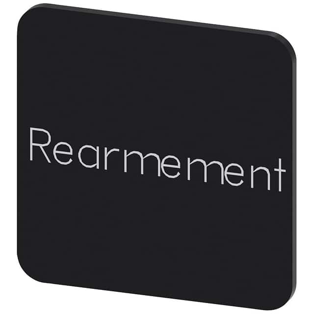3SU19000AF160GV0 INSCR. LABEL,BLACK 22 X 22MM, RE