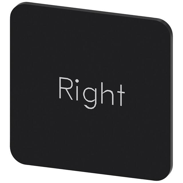3SU19000AF160DQ0 INSCR. LABEL, BLACK 22 X 22MM, R