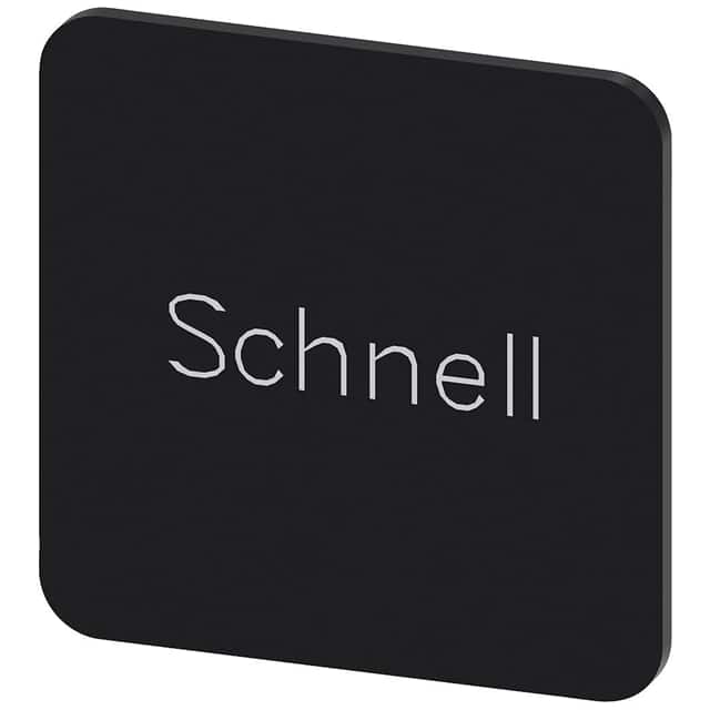 3SU19000AF160AM0 INSCR. LABEL, BLACK 22 X 22MM, S