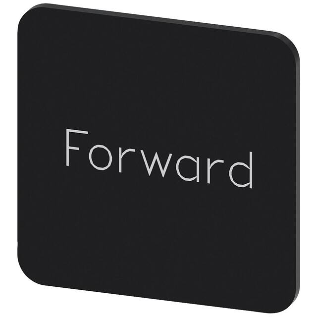 3SU19000AF160DN0 INSCR. LABEL, BLACK 22 X 22MM, F