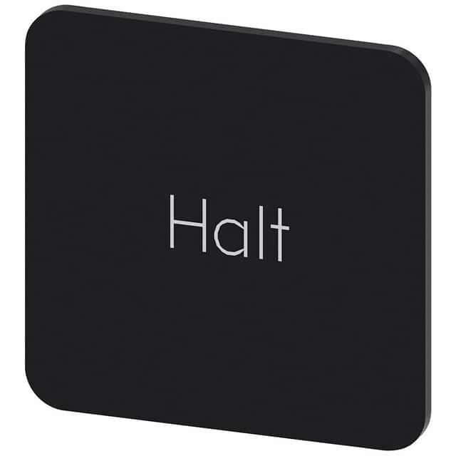 3SU19000AF160AK0 INSCR. LABEL, BLACK 22 X 22MM, H