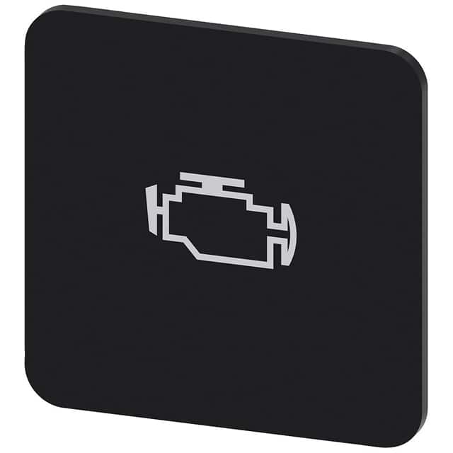 3SU19000AF160RY0 INSCR. LABEL, BLACK 22 X 22MM, M