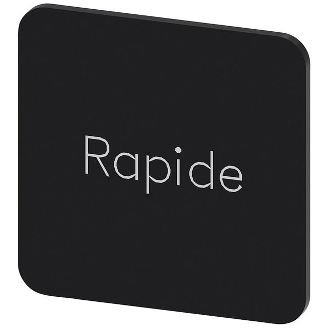 3SU19000AF160GL0 INSCR. LABEL, BLACK 22 X 22MM, R