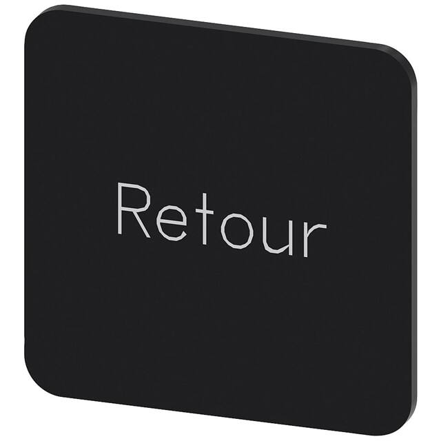 3SU19000AF160GF0 INSCR. LABEL, BLACK 22 X 22MM, R