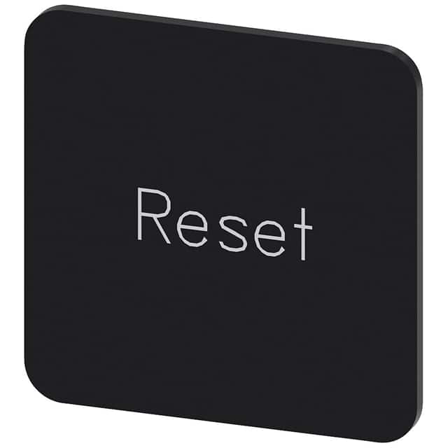 3SU19000AF160DU0 INSCR. LABEL, BLACK 22 X 22MM, R