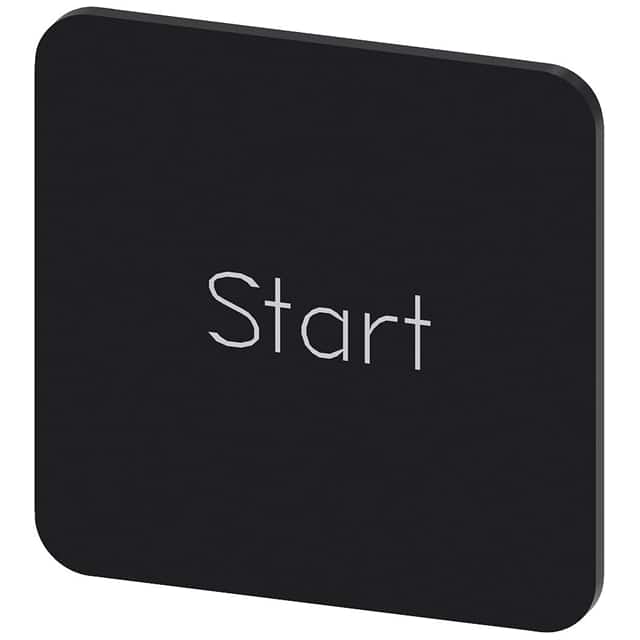 3SU19000AF160DT0 INSCR. LABEL, BLACK 22 X 22MM, S