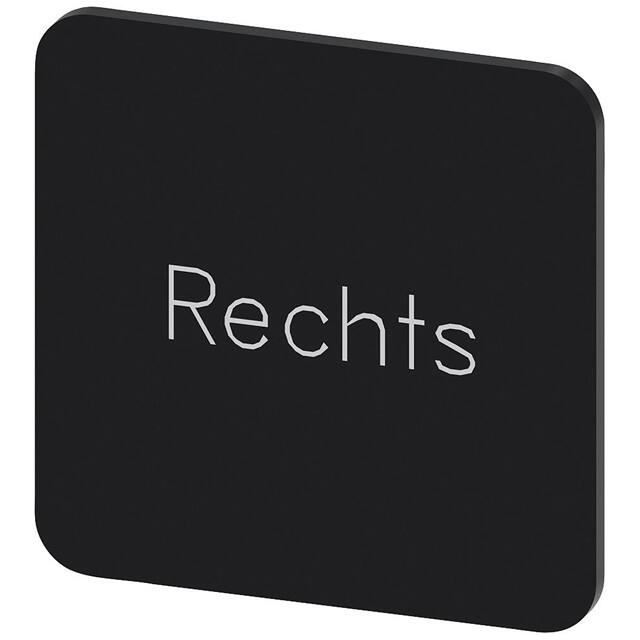 3SU19000AF160AH0 INSCR. LABEL, BLACK 22 X 22MM, R