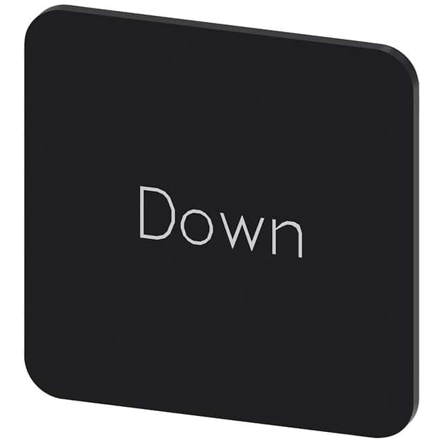 3SU19000AF160DM0 INSCR. LABEL, BLACK 22 X 22MM, D