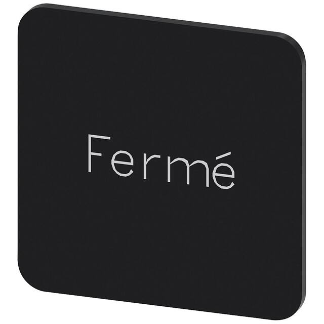 3SU19000AF160GK0 INSCR. LABEL, BLACK 22 X 22MM, F