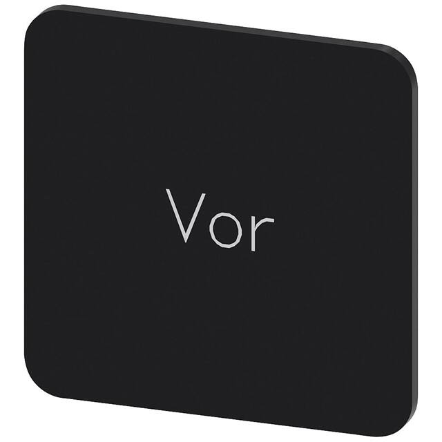 3SU19000AF160AF0 INSCR. LABEL, BLACK 22 X 22MM, V