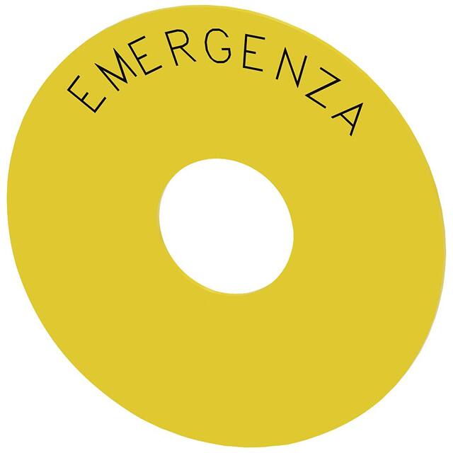 3SU19000BC310JA0 BACKING PLATE, YELLOW, 75MM, EME