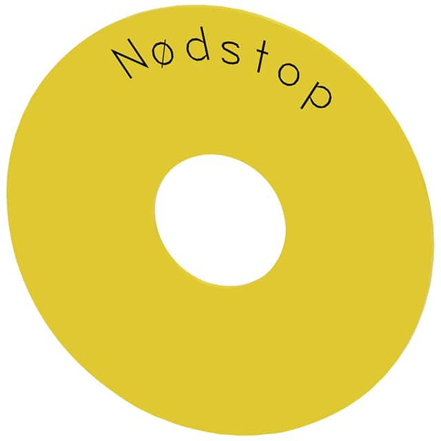 3SU19000BC310LA0 BACKING PLATE, YELLOW, 75MM, NOD