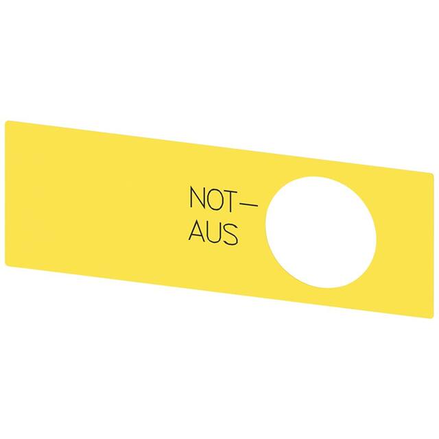 3SU19000BE310AS0 BACKING PLATE YLW WITH INSC. NOT