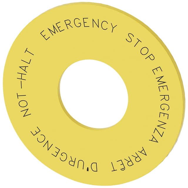 3SU19000BN310NC0 EMERGENCY STOP BACKING PLATE. YE