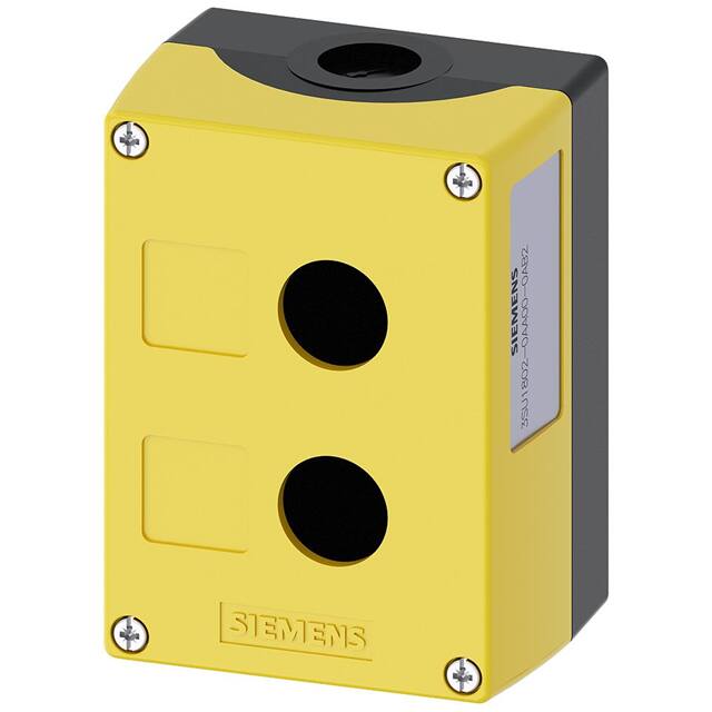 3SU18020AA000AB2 ENC PLASTIC,YLW TOP, 2 HOLE, 22M