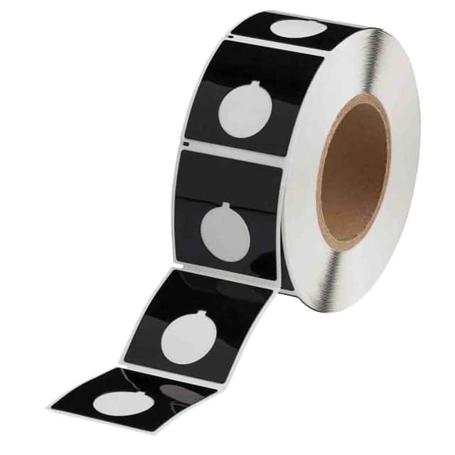 THTEP170-593-.25BK LABEL, 2.4 IN H X 2.4 IN W