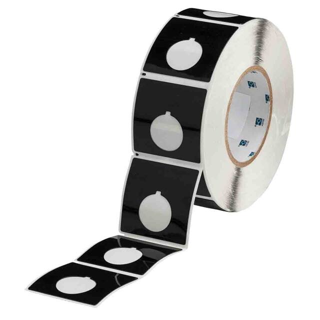 THTEP-170-593-.5BK LABEL, 2.4 IN H X 2.4 IN W