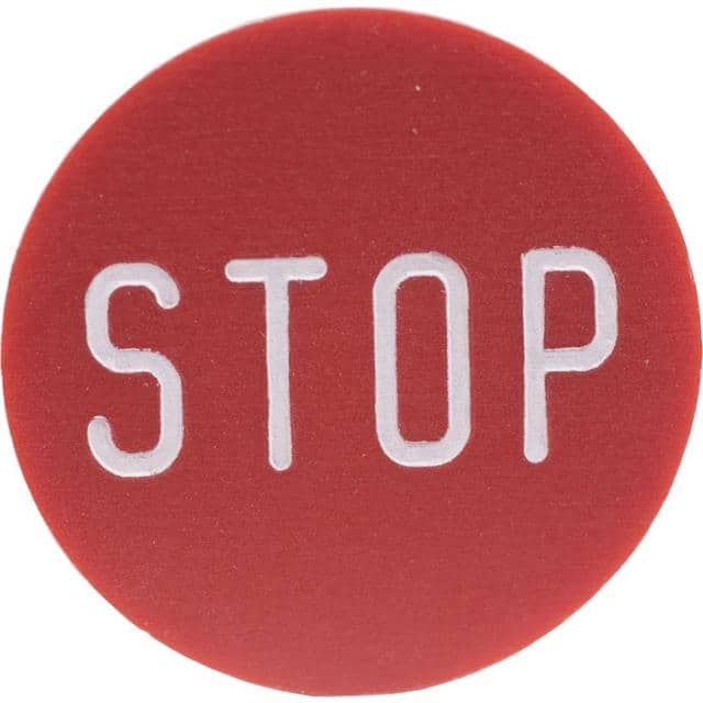 9001B260 PUSH BUTTON LEGEND PLATE 30MM T-