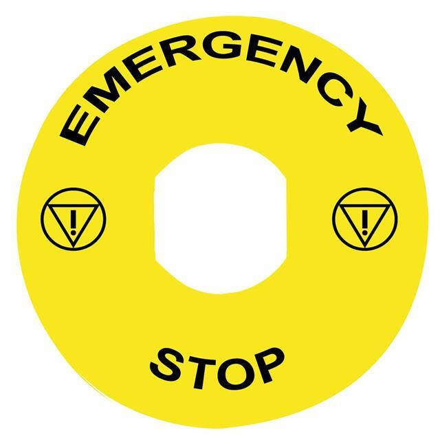 ZBY8330 HARMONY XB4, LEGEND, PLASTIC, YE