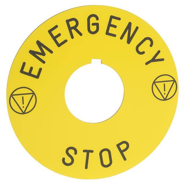 9001KN8330 PUSHBUTTON LEGEND PLATE 30MM K
