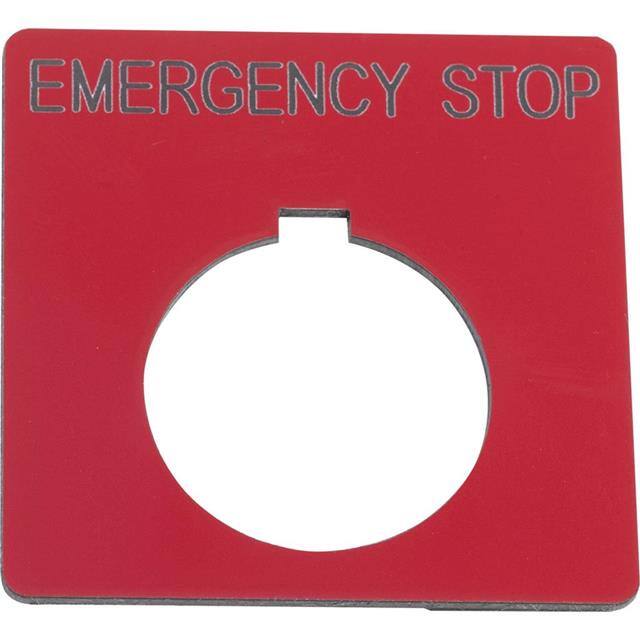 9001KN105RP PUSHBUTTON LEGEND PLATE 30MM TYP