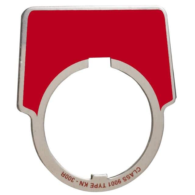 9001KN300R 30MM LEGEND PLATE - BLANK (RED)