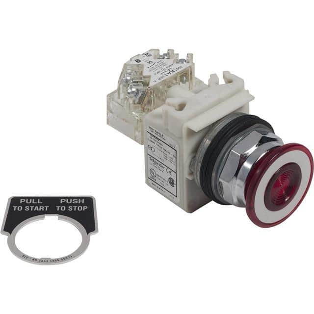 9001KN244 30MM PUSH BUTTON, TYPE K, ALUMIN