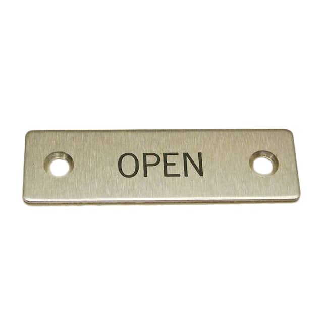 09001-011 OPEN SING PLUNG SWTCH LEGEND PLT