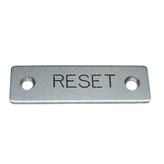 09001-009 RST SING PLUNG SWTCH LEGEND PLT