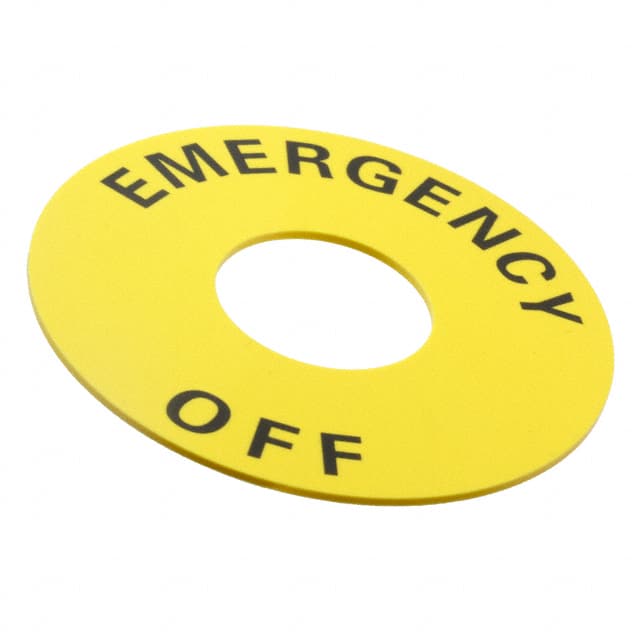 A22Z-3466-2 SWITCH PLATE 60MM EMERGENCY OFF