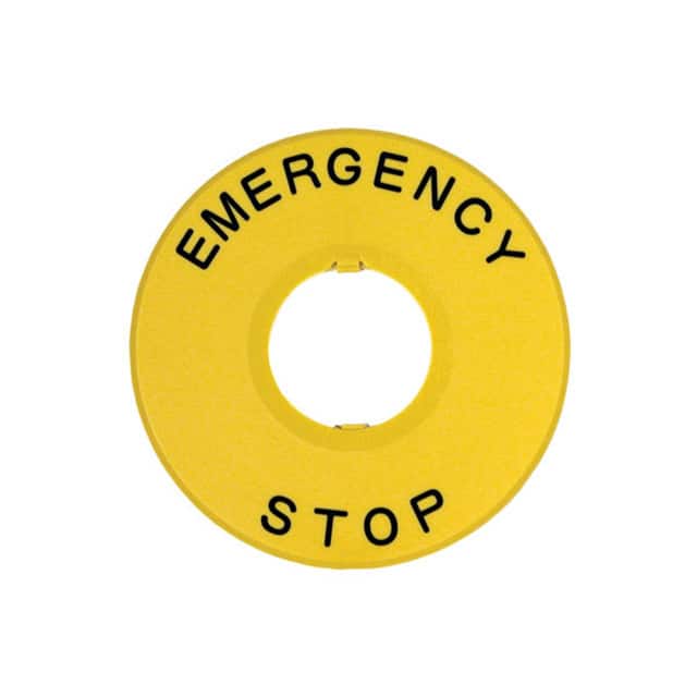 HWAV-27 22MM EMERGENCY STOP NAMEPLATE"