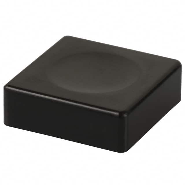 4JBLK CAP PUSHBUTTON SQUARE BLACK