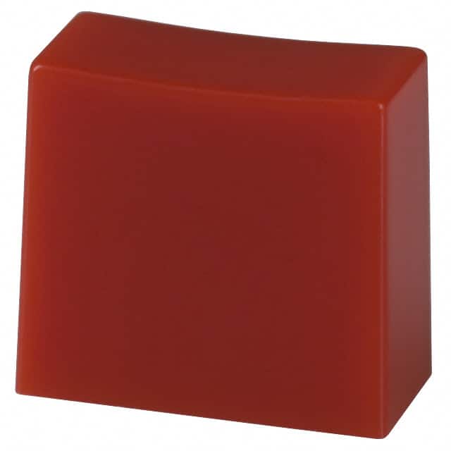 1CRED CAP PUSHBUTTON RECTANGULAR RED