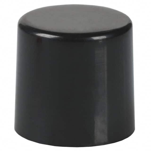 700C1BLK CAP PUSHBUTTON ROUND BLACK