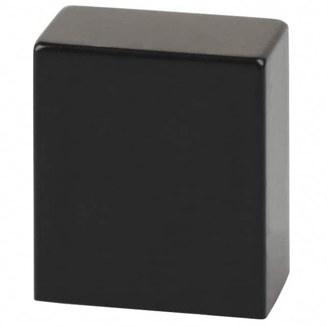 TACBLK CAP PUSHBUTTON RECTANGULAR BLACK